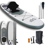 Easy Go Grey Inflatable Stand Up Paddle Board Sup Surfboard 126" Kayak Seat