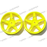 Hsp 1/10 Rc Car Yellow 32Mmx62Mm Wheel Rim X2 06024