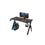 Gaming Desk Office Table Desktop PC Computer Racing Laptop RGB light Black