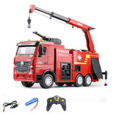 Huina 1362 1/18 9CH Remote Control Fire Engine Truck With Water Spray RC Car