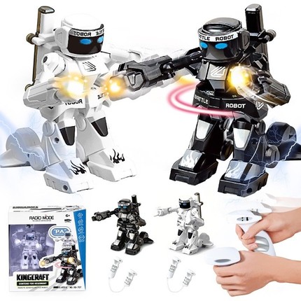 white and black toy robot